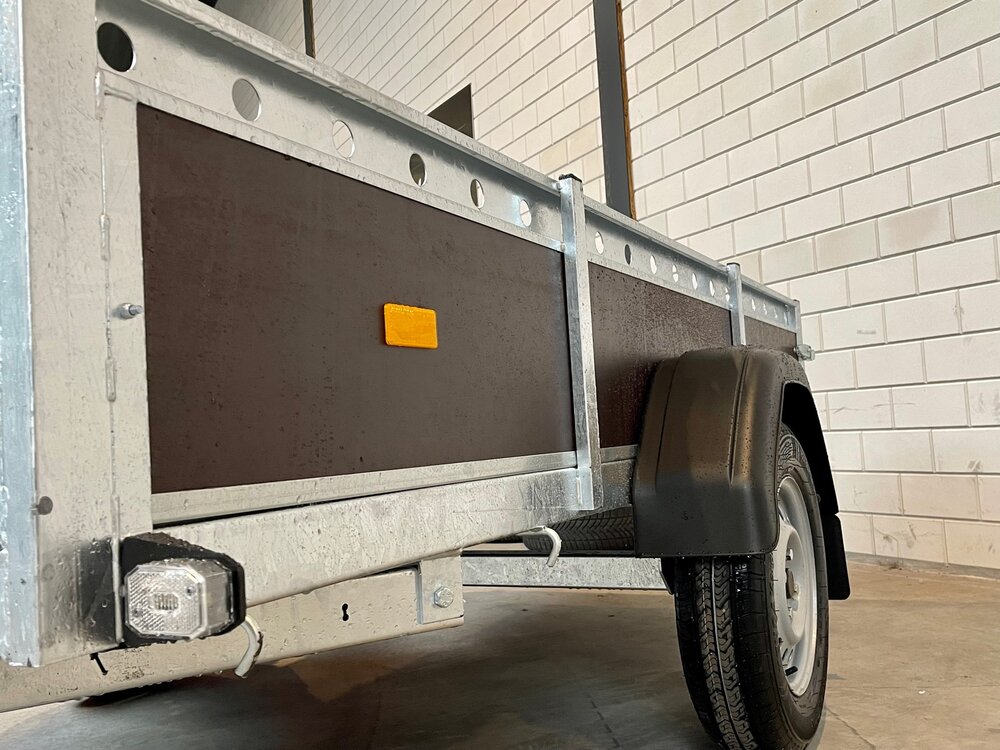 Bakwagen enkelas 200x132cm - 750kg - ongeremd