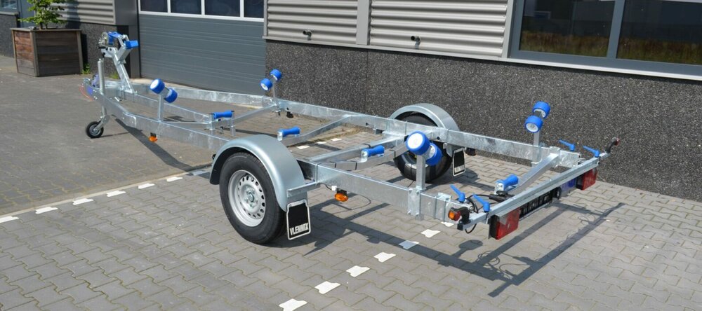 Vlemmix enkelas boottrailer 631x210cm 1350kg