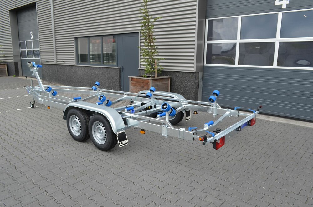 Vlemmix dubbelas boottrailer 700x220cm 2700kg