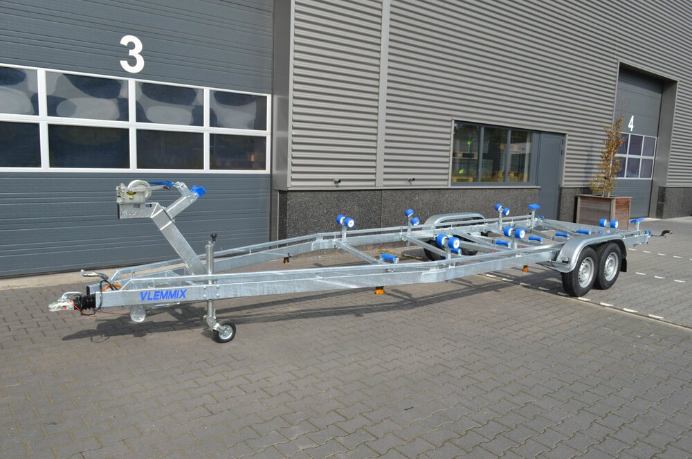 Vlemmix dubbelas boottrailer 840x255cm 2700kg