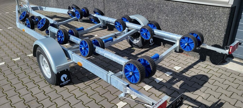 Vlemmix enkelas Flex-Roll Boottrailer 631x210cm 1500kg