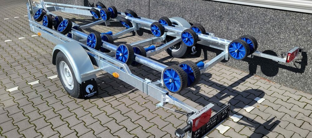 Vlemmix enkelas Flex-Rol Boottrailer 700x220cm 1800kg