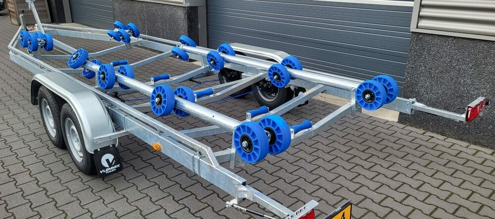 Vlemmix dubbelas Flex-Rol Boottrailer 840x255cm 2700kg