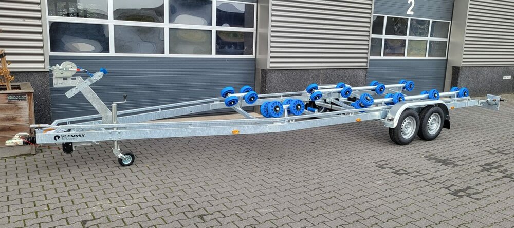 Vlemmix dubbelas Flex-Rol Boottrailer 840x255cm 2700kg