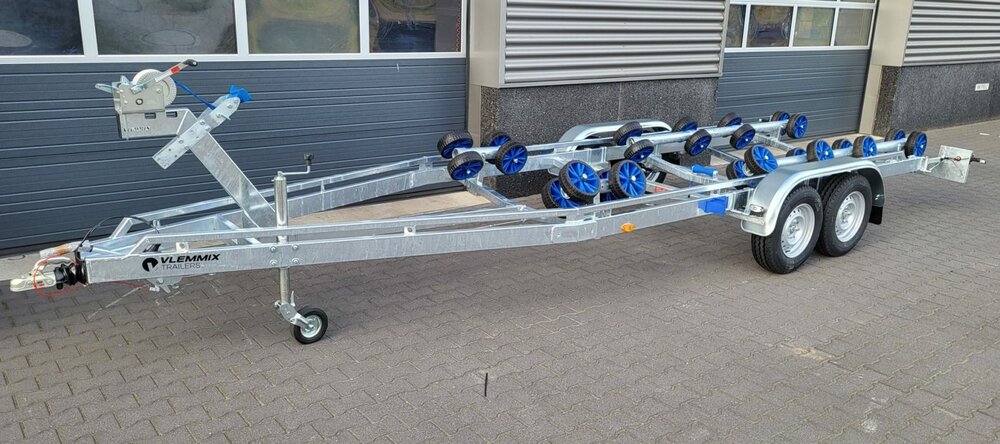 Vlemmix dubbelas Flex-Rol Boottrailer 700x220cm 3500kg