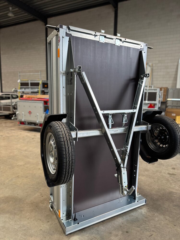 Bakwagen enkelas 208x114cm - 750kg - ongeremd