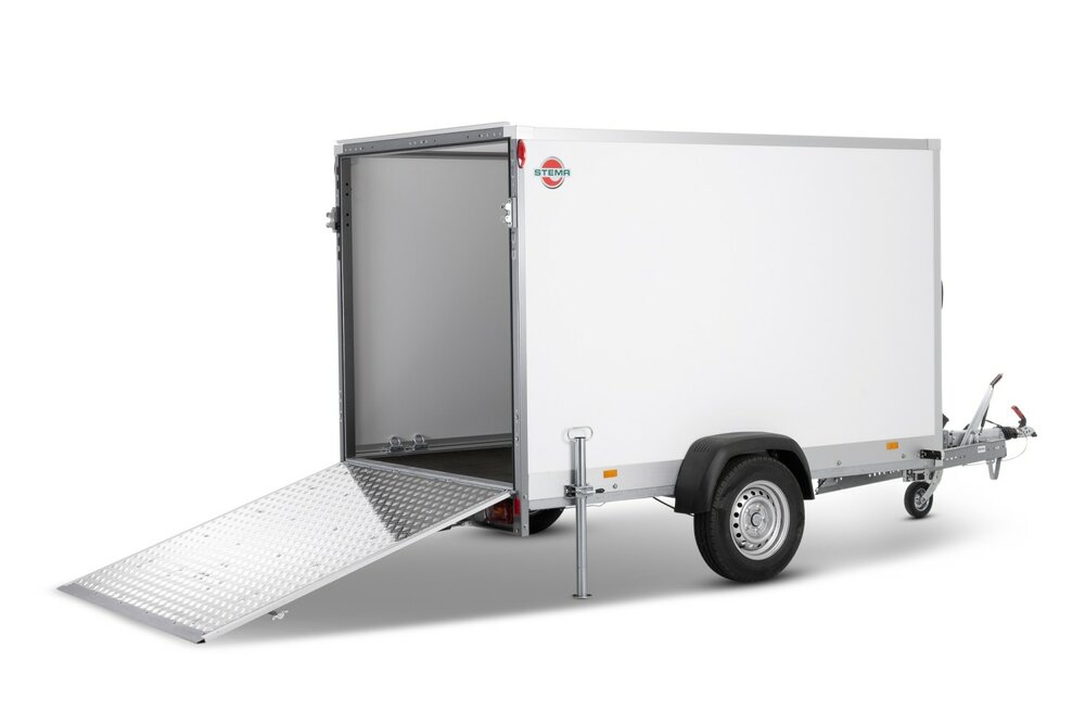 255x157x180cm - Stema gesloten aanhanger met laadklep