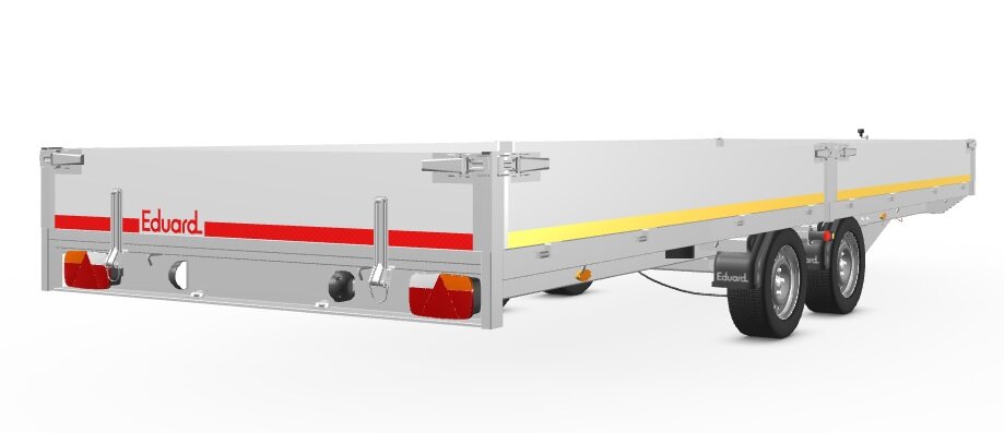 Plateauwagen 556x200cm - 2700kg - geremd 