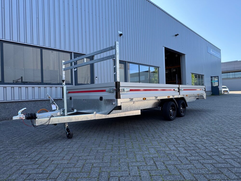 Plateauwagen 514x208cm - 3500kg - geremd 