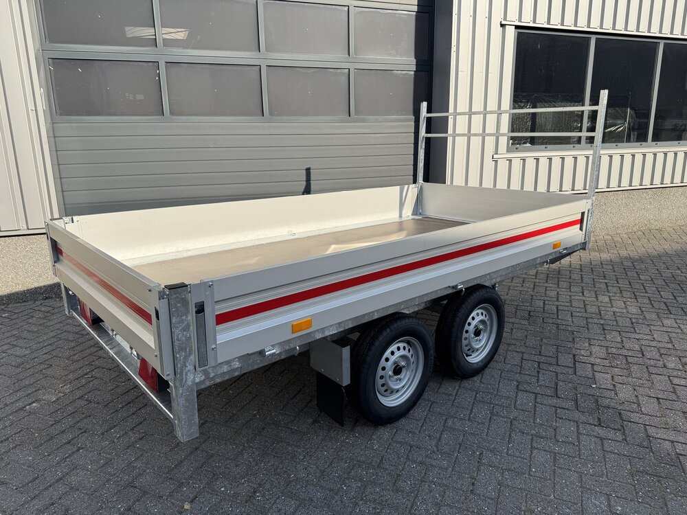 Plateauwagen 300x150cm - 750kg - ongeremd  