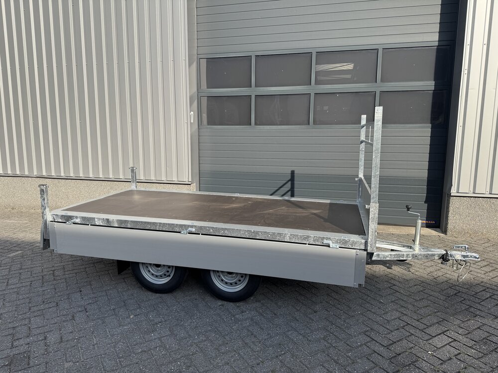 Plateauwagen 300x150cm - 750kg - ongeremd  