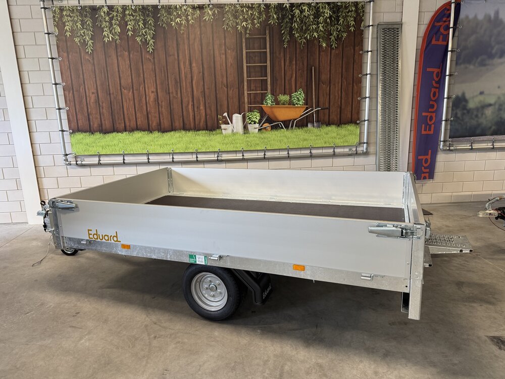 Plateauwagen 256x150cm - 750kg - ongeremd 