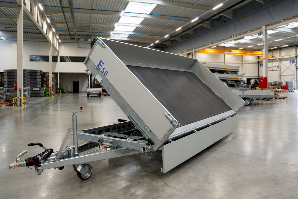 Kipper 406x200cm - 3500kg - dubbelas - geremd