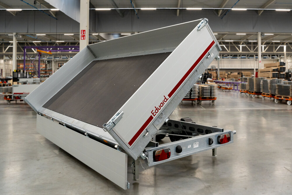 Kipper 406x200cm - 3500kg - dubbelas - geremd