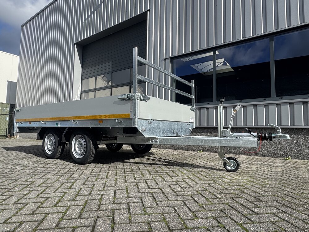 Plateauwagen 330x180cm - 2700kg - geremd 