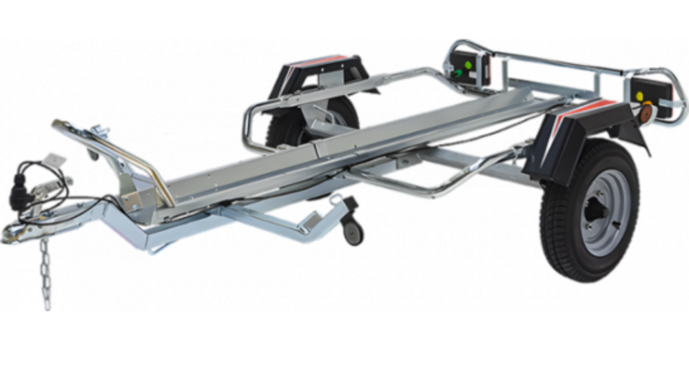 Erde motortrailer voor 1 motor/scooter geschikt v. op achterkant te zetten