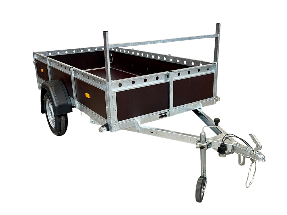 Bakwagen enkelas 225x132cm - 750kg - ongeremd