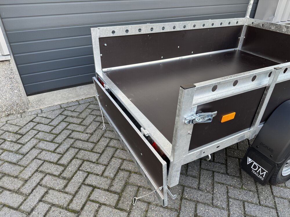 Bakwagen enkelas 200x132cm - 750kg - ongeremd