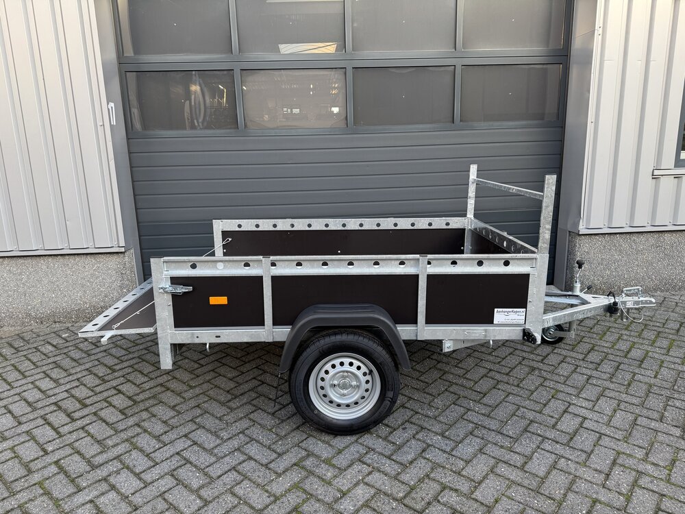 Bakwagen enkelas 200x132cm - 750kg - ongeremd