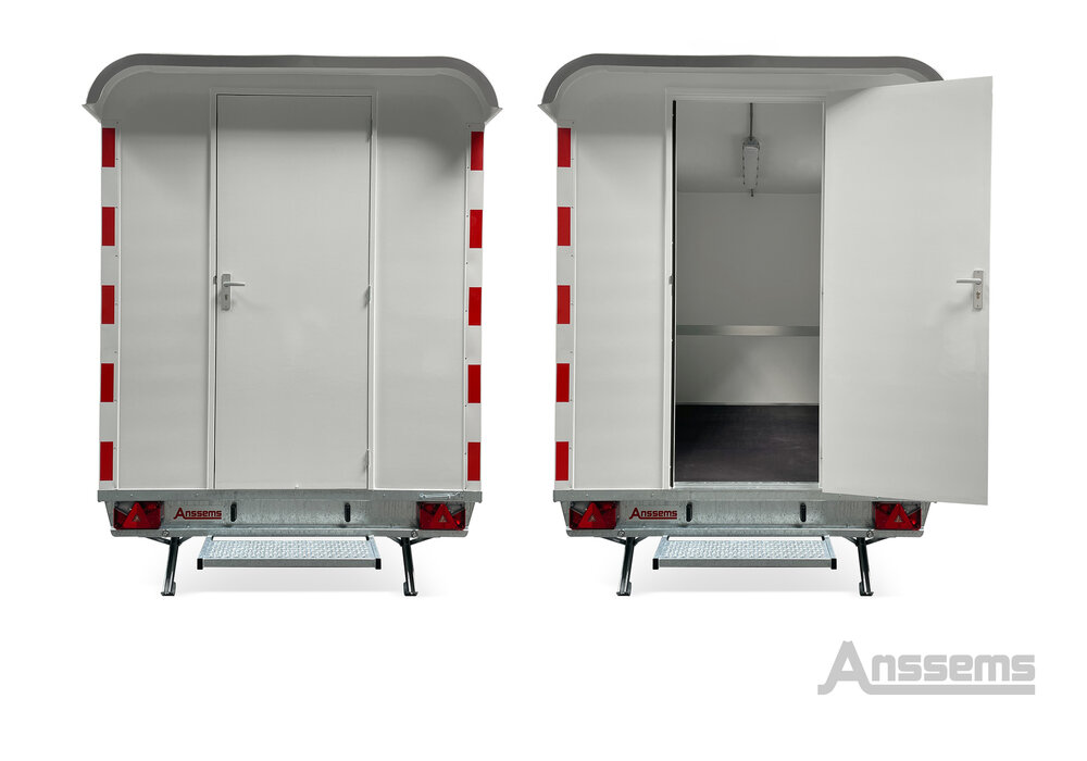 Bouwkeet / schaftkeet aanhangwagen - geremd 1400kg 