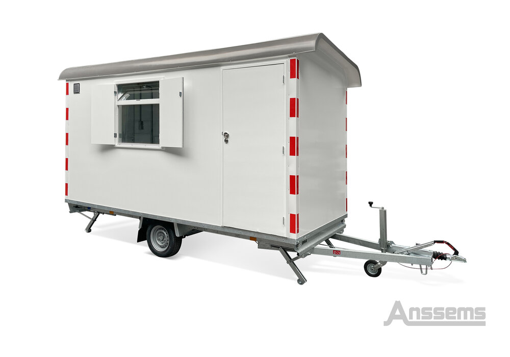 Bouwkeet / schaftkeet aanhangwagen - geremd 1400kg 