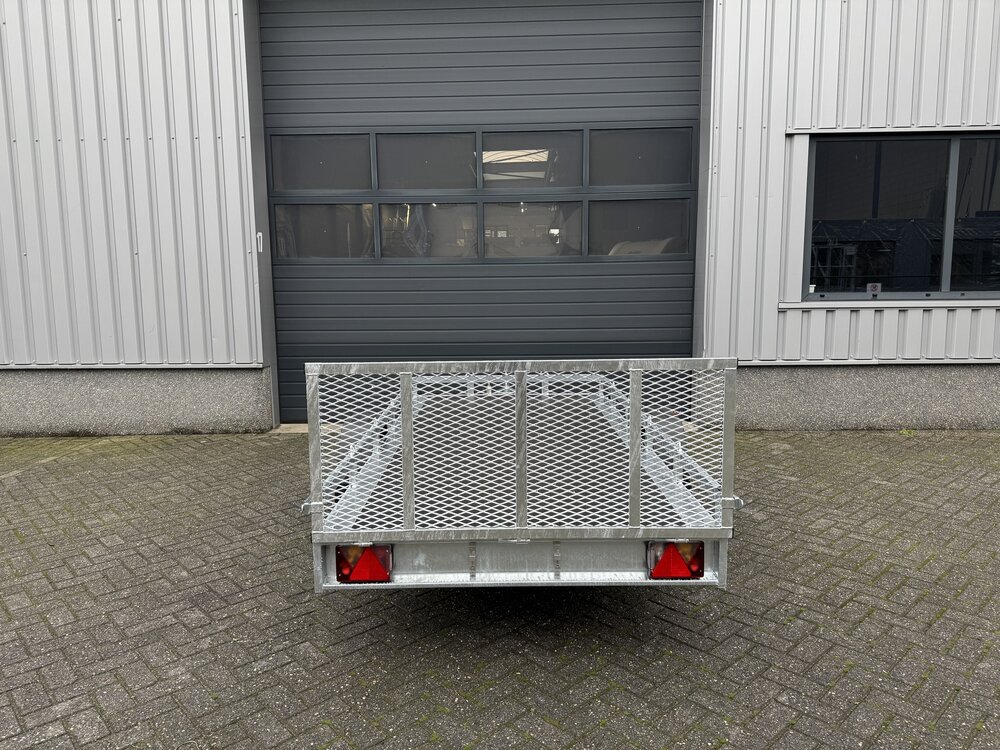 Multi transporter enkelas kipdissel en laadklep 300x150cm - 750kg - ongeremd