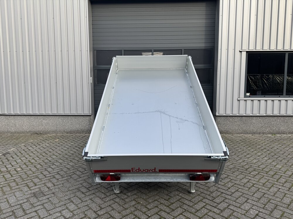 Kipper 256x150cm - 2000kg - dubbelas - geremd - elektrisch