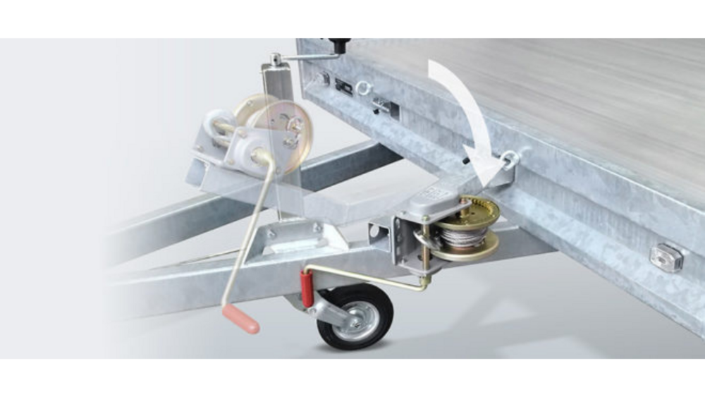Autotransporter 405x200cm - 3000 kg - dubbelas