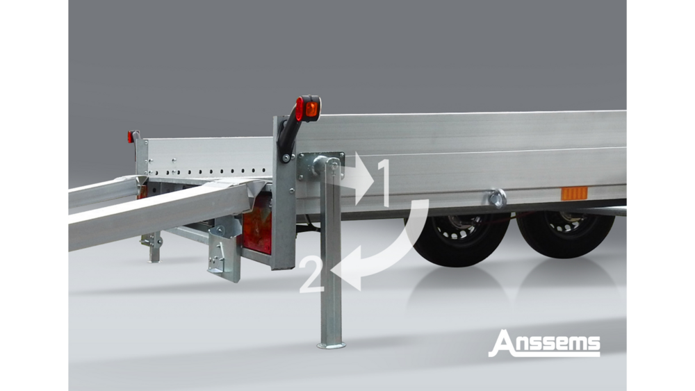 Autotransporter 440x190cm - 2500 kg - dubbelasser