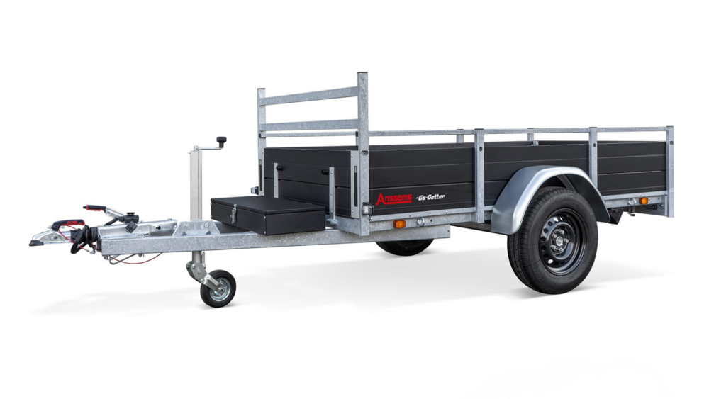 Aanhangwagen enkelas 251x130cm - 1350kg - geremd | Go-getter