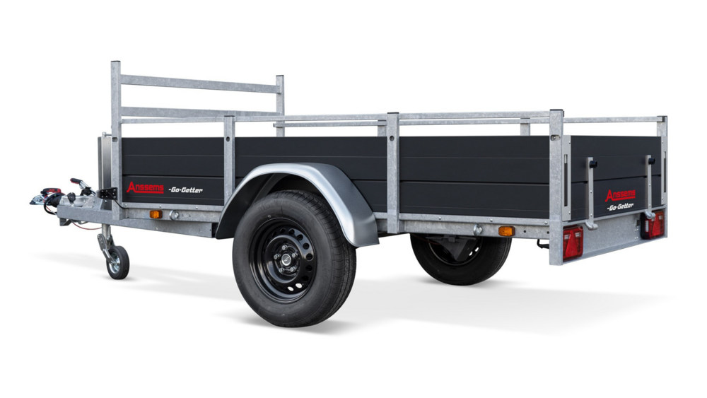 Aanhangwagen enkelas 251x130cm - 1350kg - geremd | Go-getter
