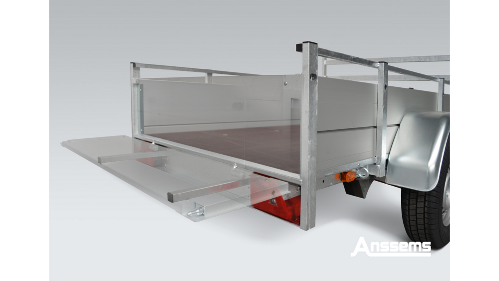 Aanhangwagen dubbelas 301x150cm - 2500kg - geremd