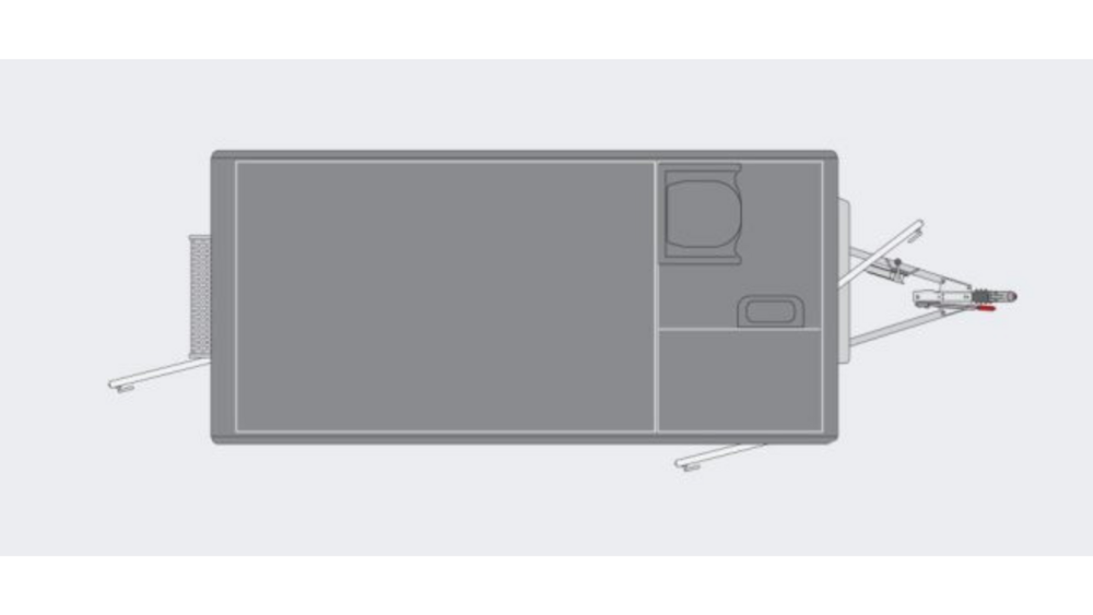 Bouwkeet / schaftkeet aanhangwagen - geremd 1400kg met Toilet