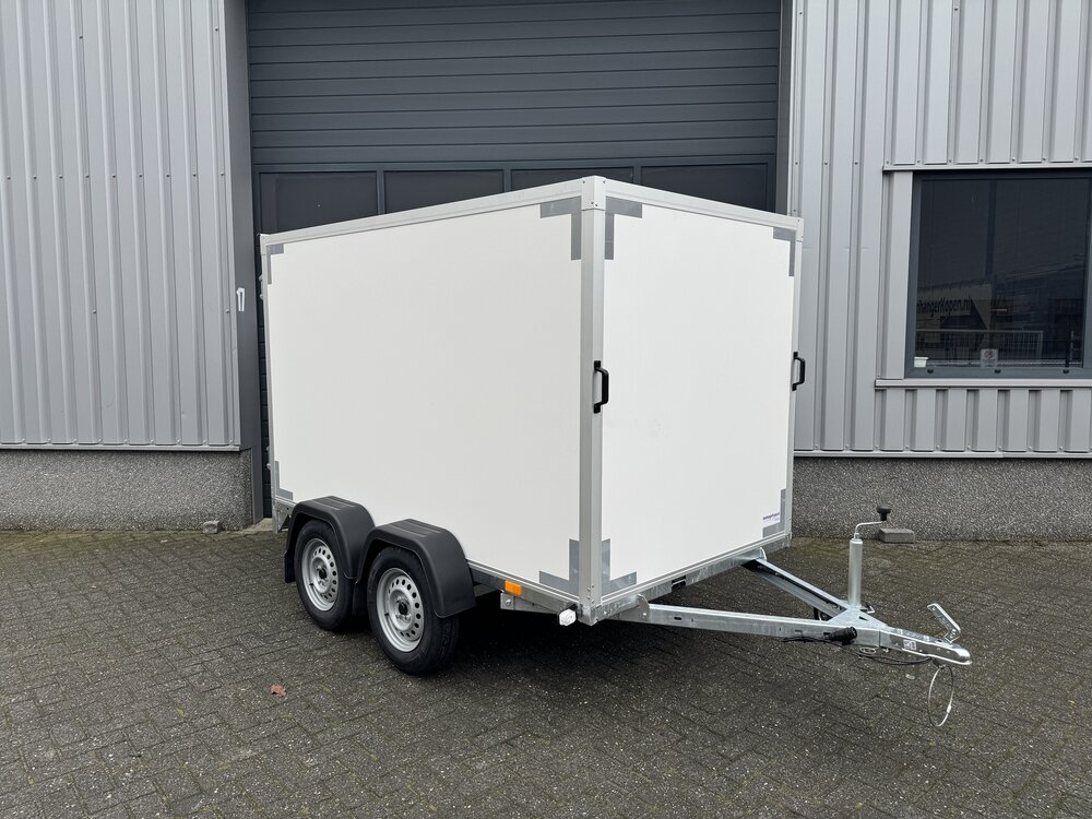 Gesloten dubbelas 258x150cm - 750kg - ongeremd | VDM