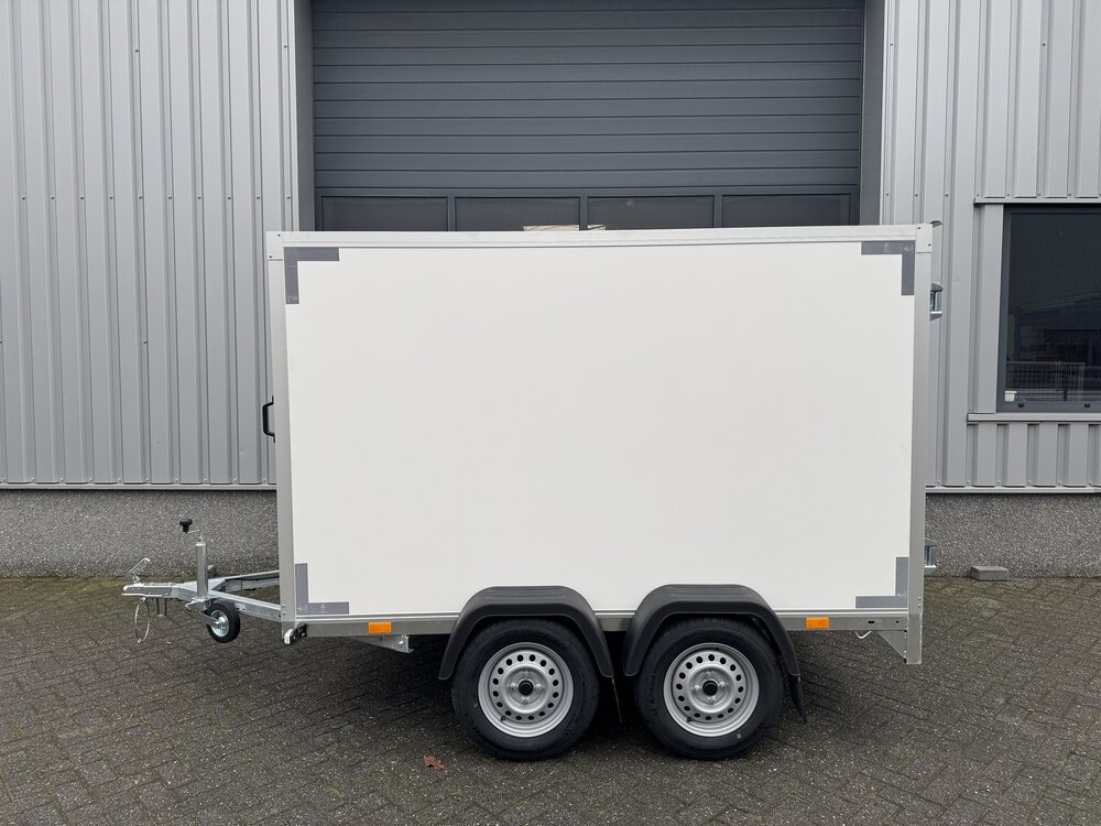Gesloten dubbelas 258x150cm - 750kg - ongeremd | VDM
