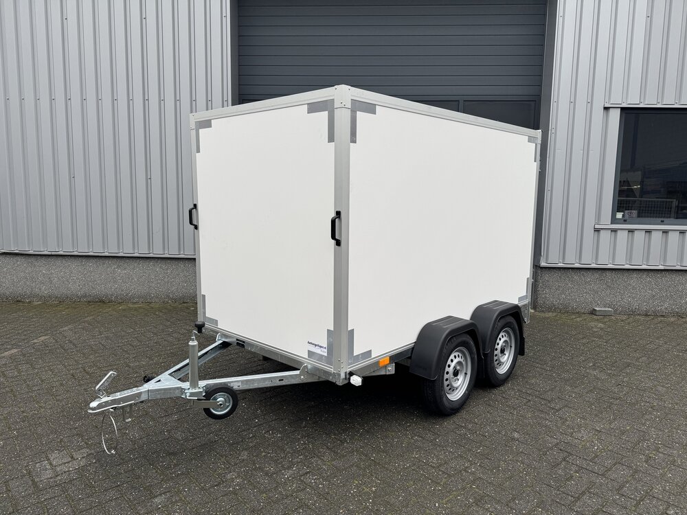 Gesloten dubbelas 258x150cm - 750kg - ongeremd | VDM