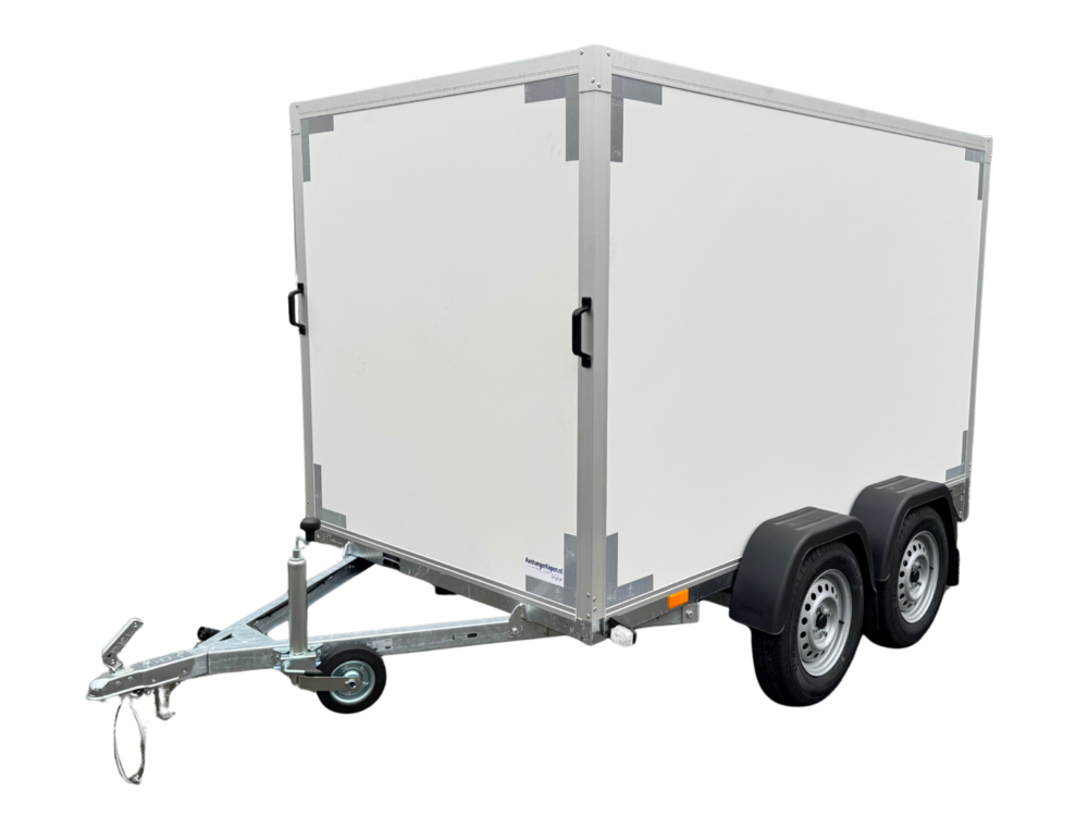 Gesloten dubbelas 258x150cm - 750kg - ongeremd | VDM