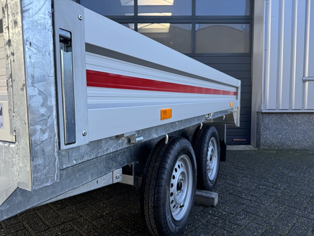 Plateauwagen 260x150cm - 750kg  - ongeremd - dubbelas