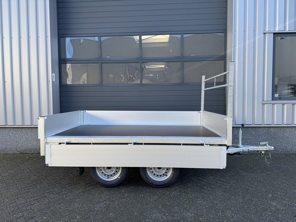Plateauwagen 260x150cm - 750kg  - ongeremd - dubbelas