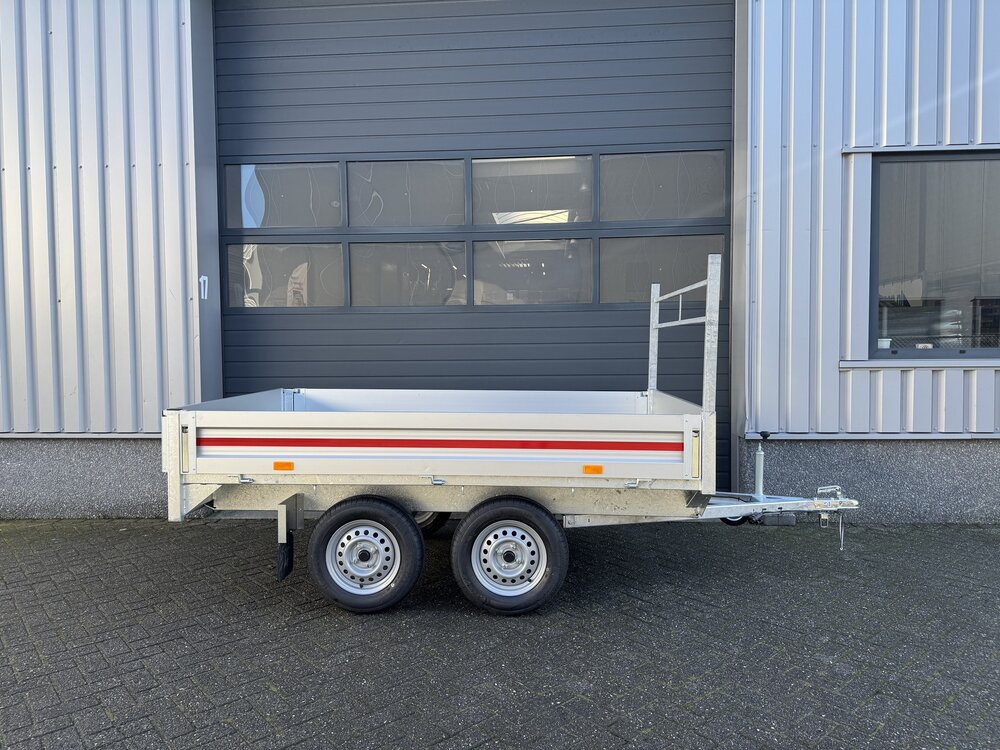 Plateauwagen 260x150cm - 750kg  - ongeremd - dubbelas
