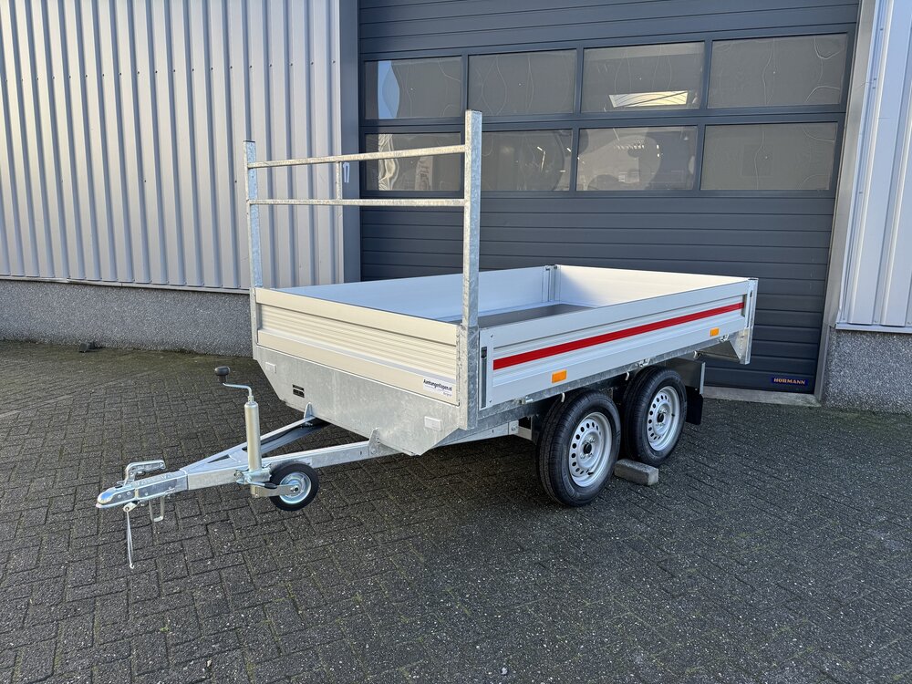 Plateauwagen 260x150cm - 750kg  - ongeremd - dubbelas