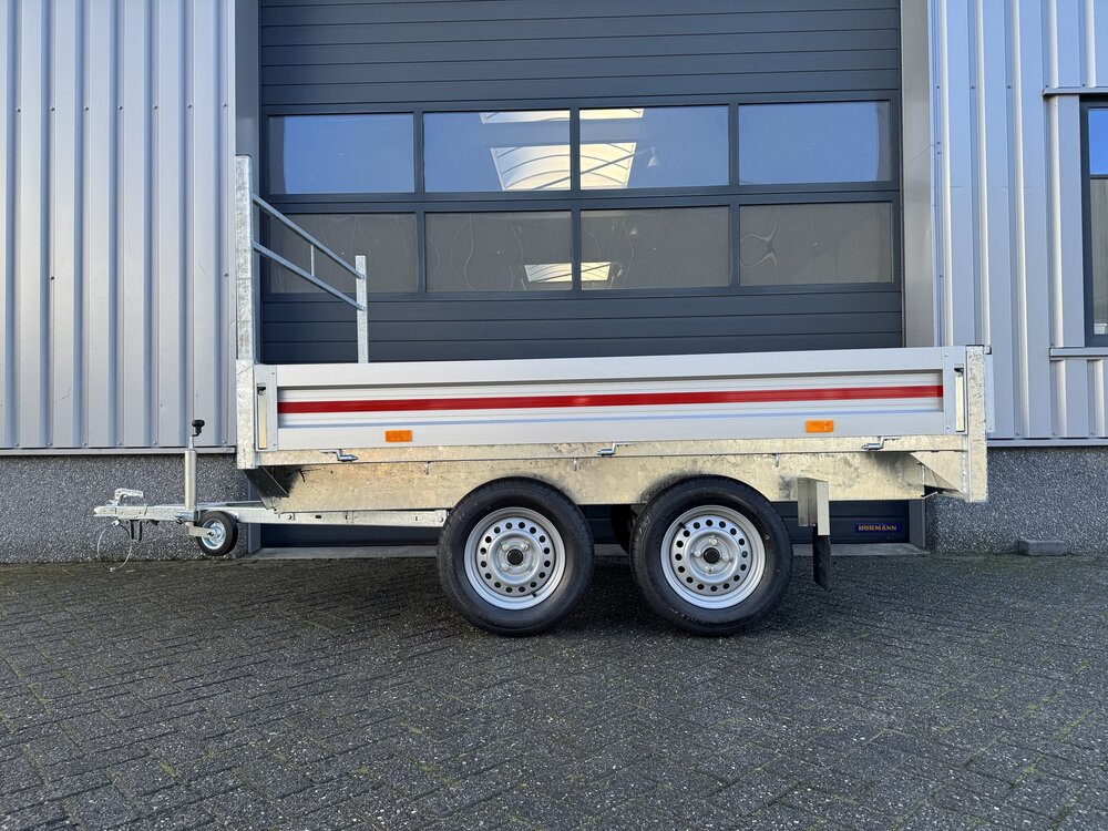 Plateauwagen 260x150cm - 750kg  - ongeremd - dubbelas