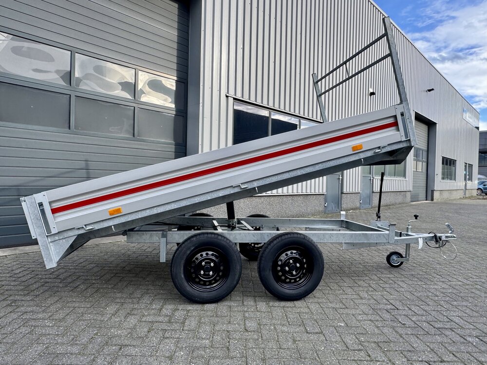 Kipper 300x150cm - 750kg - dubbelas - ongeremd