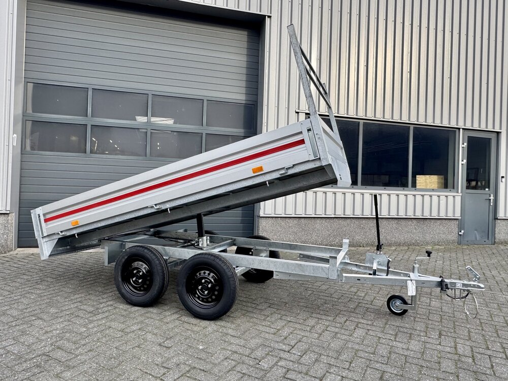 Kipper 300x150cm - 750kg - dubbelas - ongeremd