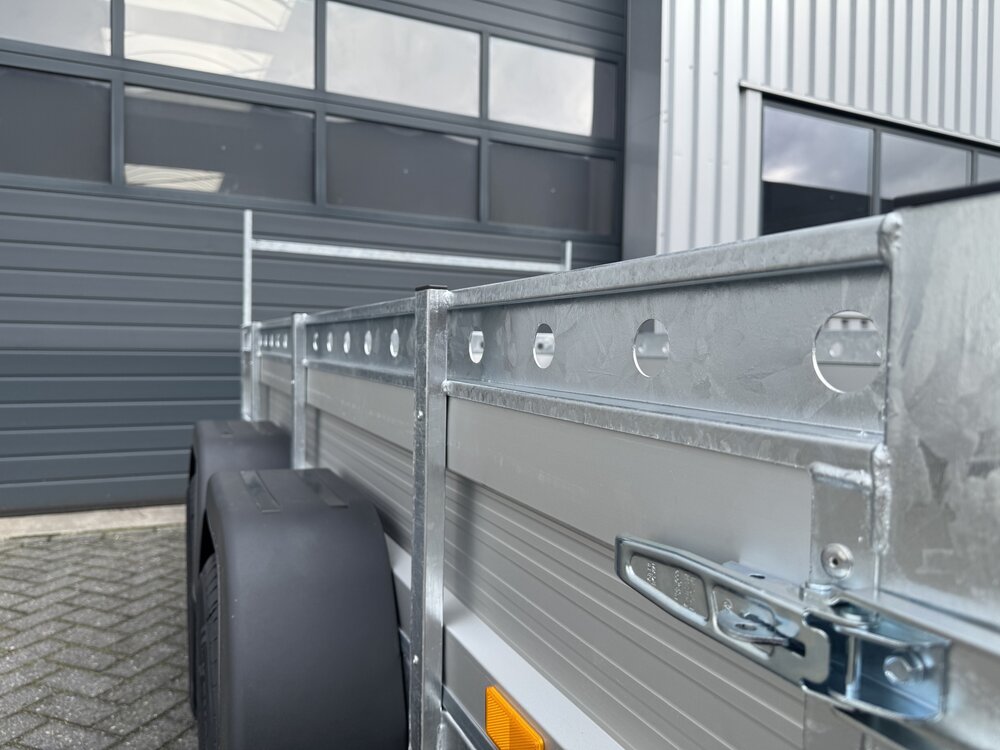 Aanhangwagen dubbelas 257x132cm - 750kg - ongeremd - ALU 