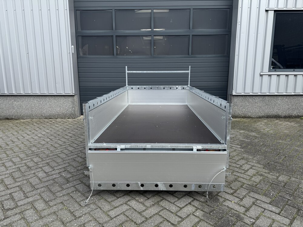 Aanhangwagen dubbelas 257x132cm - 750kg - ongeremd - ALU 