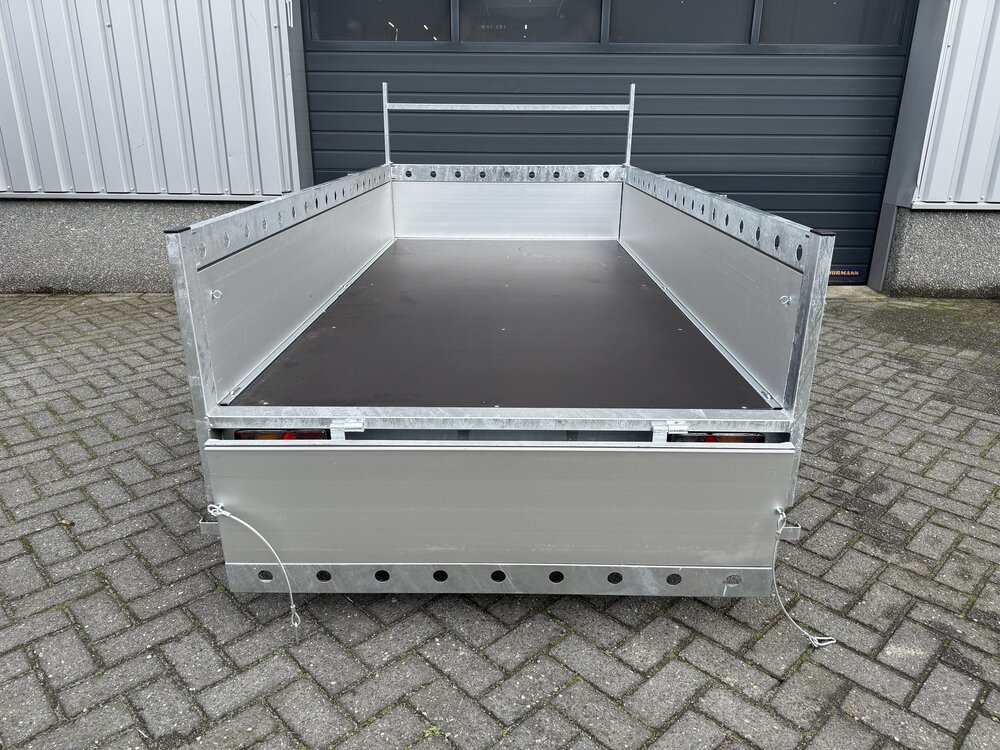 Aanhangwagen enkelas 257x132cm - 750kg - ongeremd - ALU