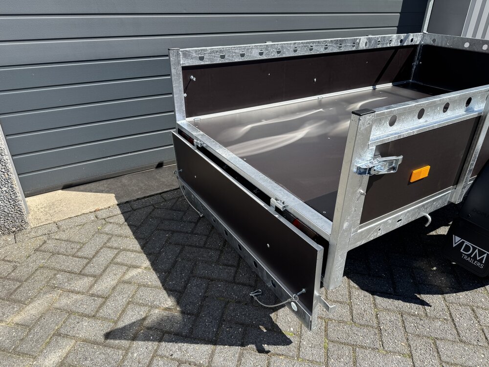 Aanhangwagen enkelas 225x132cm - 750kg - ongeremd