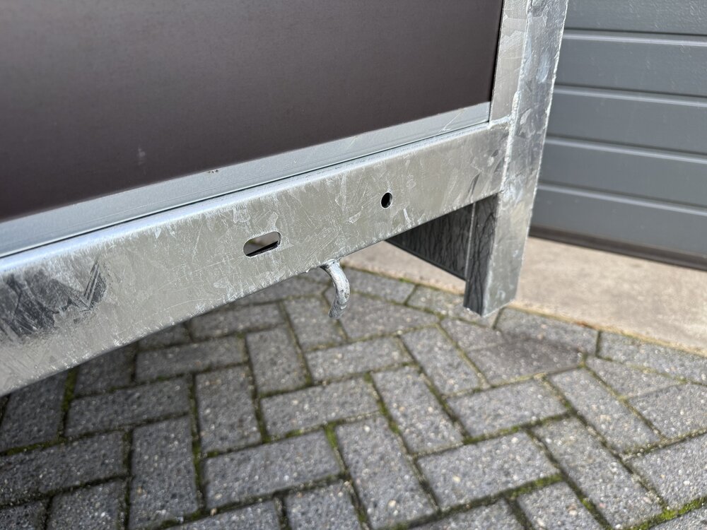 Aanhangwagen enkelas 225x132cm - 750kg - ongeremd