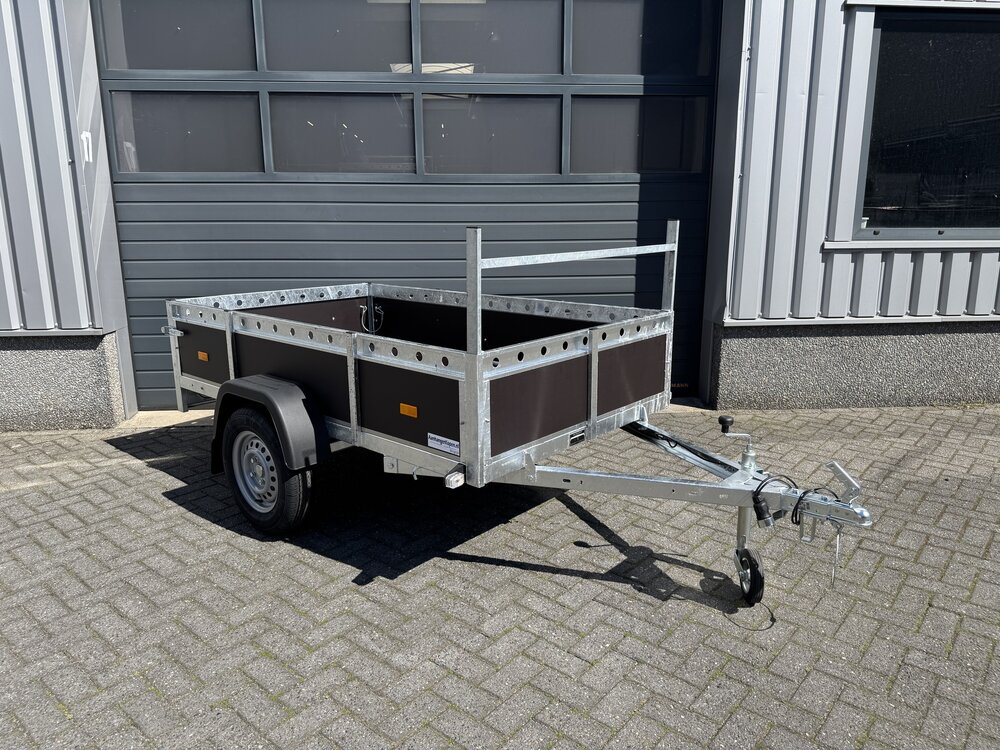 Aanhangwagen enkelas 225x132cm - 750kg - ongeremd